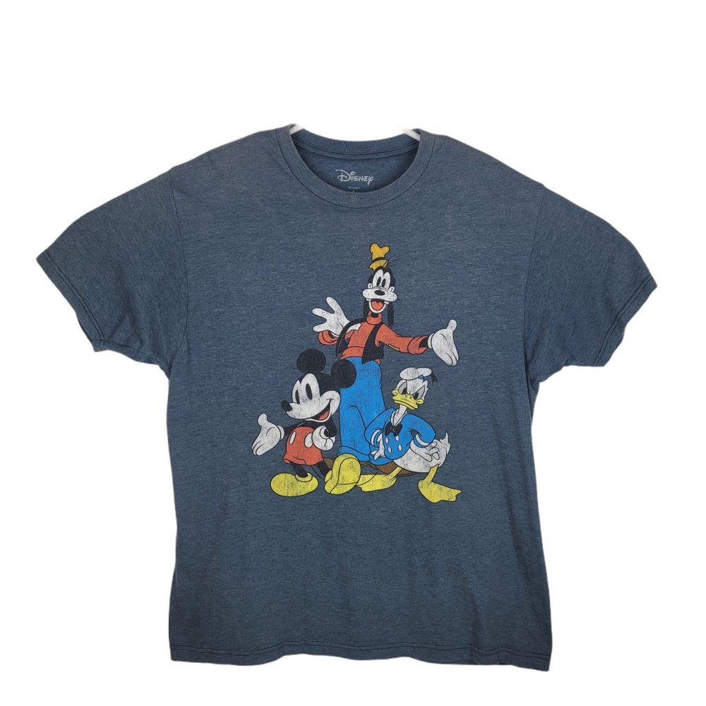 Men's Disney Navy Blue Print Tshirt sz L